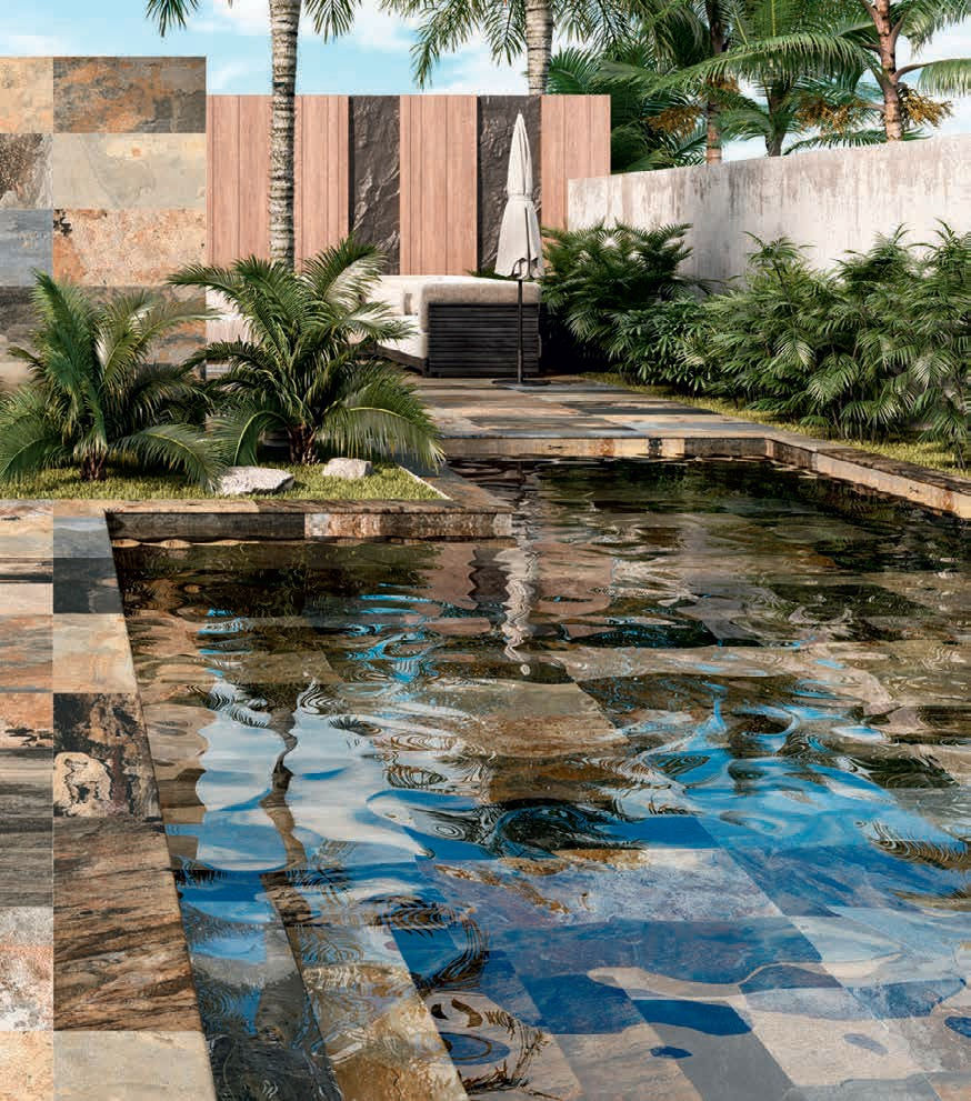 Carrelage pour Piscine et Terrasse Pierre de Bali